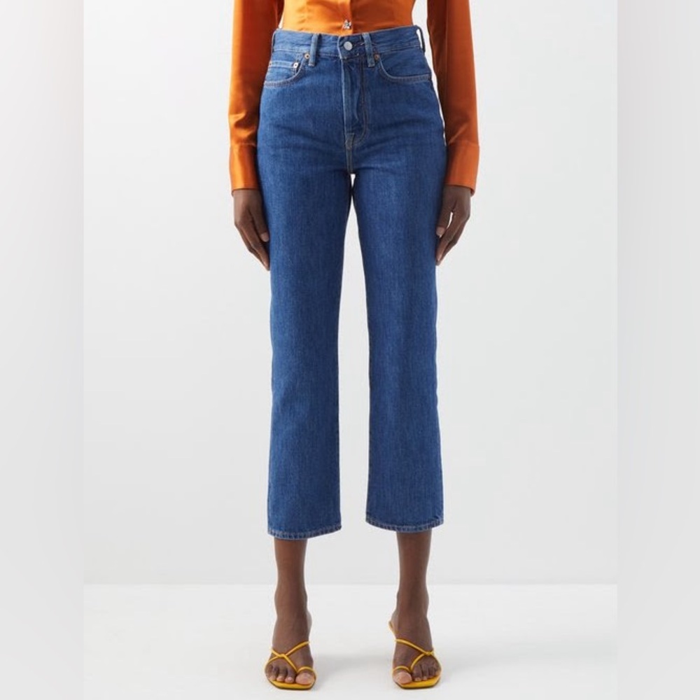 ACNE STUDIOS MECE HIGH RISE STRAIGHT-LEG JEANS